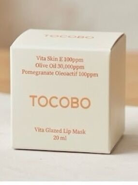 TOCOBO Vita Glazed Lip Mask 20ml - New In Box K-Beauty Vegan Overnight Treatment